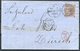 1863 GB Manchester 6d Lilac FR - Zurich Switzerland Via London. Aarau - Winterthur TPO Railway - Covers & Documents