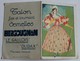 Calendrier Publicitaire 1935 Femme élégante Semelles Bergougnan Le Gaulois Durax Mont Louis Clermont - Petit Format : 1921-40