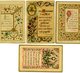 Lot De 4 Images Pieuses - Enluminures De 1888-1894-1889 - Santini