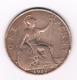 ONE PENNY  1917  GROOT BRITANNIE /4182/ - D. 1 Penny