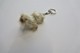 Vintage KEYCHAIN : WHITE GERMAN ALTMANN REAL FUR SEAL - Collectable -  RaRe - 1970's - Porte-cles - Porte-clefs