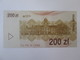 Rare! Poland Voucher 200 Zlotych 1990 Banknote UNC - Poland