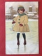 1919 - Illustrateur - FILLETTE - NEIGE - MANTEAU ET BONNET D'HIVER - MEISJE MET WINTERKLEDING - SNEEUW - Autres & Non Classés