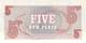 5 Five New Pence UNC - British Armed Forces & Special Vouchers