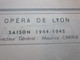 Delcampe - WW2 1944/45 PROGRAMME OPÉRA DE LYON-LA TOSCA - LE SPECTRE A LA ROSE -PUBS-SPECTACLES PENDANT LA GUERRE 14 NOV 44 - Programmes