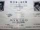 Delcampe - WW2 1944/45 PROGRAMME OPÉRA DE LYON- WERTHER - MYRTHO -PUBS-SPECTACLES PENDANT LA GUERRE .... - Programmes