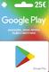 PORTUGAL - Google Play Gift Card 25€ - Cartes Cadeaux