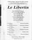 Livret De La Pièce Le Libertin De Eric-Emmanuel Scmitt Avec Bernard Giraudeau - Théâtre Monparnasse - 1997 - Programmes