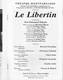 Livret De La Pièce Le Libertin De Eric-Emmanuel Scmitt Avec Bernard Giraudeau - Théâtre Monparnasse - 1997 - Franse Schrijvers