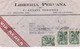 LIBRERIA PERUANA DE C GUIJON MIRANDA - COMMERCIAL ENVELOPPE TRUJILLO (PERU) A BUENOS AIRES YEAR 1942 SURTAXE - BLEUP - Peru