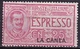 CRETE 1906 Italian Office : Italian Stamp For Express Letters 25 C Rose With Overprint LA CANEA  Vl. E 1 MH (creased) - Crete