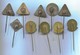 Traffic Road Sign - Verkehrszeichen, Vintage Pin, Badge, Abzeichen, 10 Pcs - Other & Unclassified