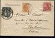 Pologne -1908- Affr. Mixte Timbres Allemand, Russe, Autrichien Sur Belle Carte Postale Avec Incrustation, Pour Toulouse. - Lettres & Documents