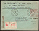 FRANCE: Poche Allemande De St. Nazaire Guerre 1939/45. RARE Lettre Recommandée Obl. Guérande Le 11/04/45........... - Guerre De 1939-45