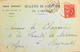 C-L - Bulletin De Commande - Cachet Paris Rue Danton - Affr. N° 116 Y & T - Au Verso Tampon De BEYROUTH Daté 1901 - Briefe U. Dokumente