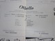 1947/48- OTHELLO -PROGRAMME OPÉRA De LYON-SPECTACLE-PHOTOS ARTISTES COMÉDIENS -ACTEURS-DANSE-PUBLICITÉ - Programmes