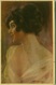 BOMPARD SIGNED 1910s POSTCARD - GLAMOUR LADY - 115-3 (BG348) - Bompard, S.