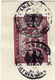 Delcampe - Preußen Stempelmarke 10 RM Gott Mit Uns - Gericht Dokument Beuthen 1936 / German Slogan Of All Times - " God With Us " - Oblitérés