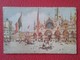 POSTAL POST CARD CARTE POSTALE ITALIA ITALY VENETO VENECIA VENEZIA VENICE CHIESA DI S. MARCO E TORRE SAINT MARC TOUR.... - Venetië (Venice)