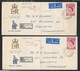 Southern Rhodesia,EIIR, 1953, Coronation 2 X Sequential Registered FDC, SALISBURY SOUTHERN RHODESIA 1 JUN 53  C.d.s. > J - Southern Rhodesia (...-1964)