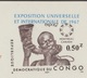 Congo Kin 1967 COB Bl. 22. 2 Essais De Blocs En Paires. Exposition Universelle De Montréal, Congolais Et Cor - 1967 – Montréal (Canada)