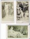 8 PHOTO. ANC. ARTISTIQUES DE NUE FIXEES S/CARTON 19é S.-JUPITER Et LEODA, LE BAIN,ODALISQUE, VIENS DONC ! VENUS PUDIQUE - Anciennes (Av. 1900)