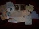 Lot De Documents Et Papiers Divers Allemand Guerre De 1943/45.......cartes Postales , Lettres ,timbres Avec Tampons..... - Documents