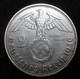 ALLEMAGNE, 2 Reichsmark Aigle Surmontant Une Swastika / Maréchal Paul Von Hindenburg, 1939 J,TTB - 2 Reichsmark