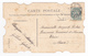 Carte Fantaisie Bel Eventail De La Part D'un Ami J.C Paris VOIR DOS - Other & Unclassified