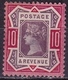 G.B. 1887-1892 Queen Victoria 10 D  Dull Purple / Deep Bright Carmine  SG 210 A MH - Ongebruikt