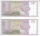 OMAN 1/2 RIAL 1995 P-33 UNCUT PAIR UNC */* - Oman