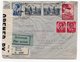 1940 YUGOSLAVIA, USA, BOSNIA, MOSTAR TO MANCHESTER - VERMONT, CENSORED BY USA, AIR MAIL REGISTERED, - Covers & Documents