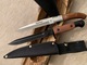 Lot De 2 Couteaux  1 Pliant ( Laguiole Bougna ) Et L'autre Lame Fixe Type baionnette - Knives/Swords