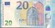 20 Euros De La Tercera Firma Draghi, Plancha U022A4, Letra UC,sc/plancha/UNCIRCULATED - 20 Euro