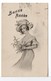 CPA - JEUNE FEMME - BONNE ANNÉE - 1900-1949