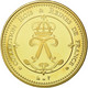 France, Médaille, Les Rois De France, Louis XVIII, History, FDC, Copper Gilt - Autres & Non Classés