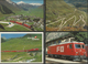 Delcampe - Chemin De Fer Zermatt - St Moritz, Furka-Oberalp-Bahn, Lot De 84 Cartes Couleurs Modernes (3) - Trains