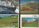 Delcampe - Chemin De Fer Zermatt - St Moritz, Furka-Oberalp-Bahn, Lot De 84 Cartes Couleurs Modernes (3) - Trains