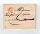 Sur LAC De Genève Pour Bonneville CAD Rouge Genève Juil. 1944. Marque Linéaire LUG 9 Au Verso. Taxe Manuscrite. (2308x) - Postmark Collection