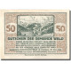 Billet, Autriche, Wald, 50 Heller, Montagne, 1920, SPL, Mehl:FS 1129Ia - Autriche