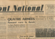 FRONT NATIONAL, N° 21, Mardi 12 Septembre 1944, Maginot, Reich, Luxembourg, Dijon, Vesoul, Métro, Vichy, Pétain - Autres & Non Classés