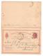 PR6528/ Entire Reply Card Dansk Vestindien Antilles Danoises St.Thomas 1893 To Brussels Belgium - Danemark (Antilles)