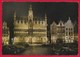 CARTOLINA VG BELGIO - BRUXELLES - Grand Place - Maison Du Roi - 10 X 15 - ANN. 1962 - Bruxelles By Night