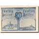 Billet, Autriche, Warlberg, 50 Heller, Eglise 1920-12-31, SPL Mehl:FS 1142b - Autriche