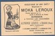 Chromo MOKA LEROUX Litho Courbe Rouzet Anthropomorphisme Jouets Lanterne Magique Dominos Toupie Cornet Dés - Thé & Café