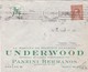 UNDERWOOD MAQUINA DE ESCRIBIR - COMMERCIAL ENVELOPE CIRCULEE 1939 BAHIA BLANCA A BUENOS AIRES BANDELETA PARLANTE - BLEUP - Storia Postale