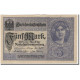 Billet, Allemagne, 5 Mark, 1917, KM:56b, SUP - 5 Mark