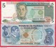 Philippines 5 Billets Dans L 'état  Lot N °1 - Philippines