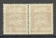 ESTLAND Estonia 1928 Michel 77 Thin Paper Type Dünne Papiersorte As A Pair MNH - Estland