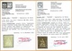 * SERIE RARE. TIMBRES NEUFS 1857/1862. 6xATTESTATIONS C/.S.B.K. Nr:21G/26G. Y&TELLIER Nr:25/30. MICHEL Nr:19/17IIBym.* - Unused Stamps